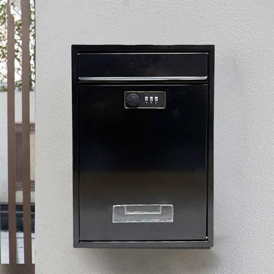 Modern Wall Mailbox Wall Mounted Hanging Secured Postbox for After Hours Deposits Payments