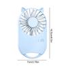 Mini Portable Fan 3 Speeds Handheld Fan USB Rechargeable Personal Fan Travel Essentials for Women Girls