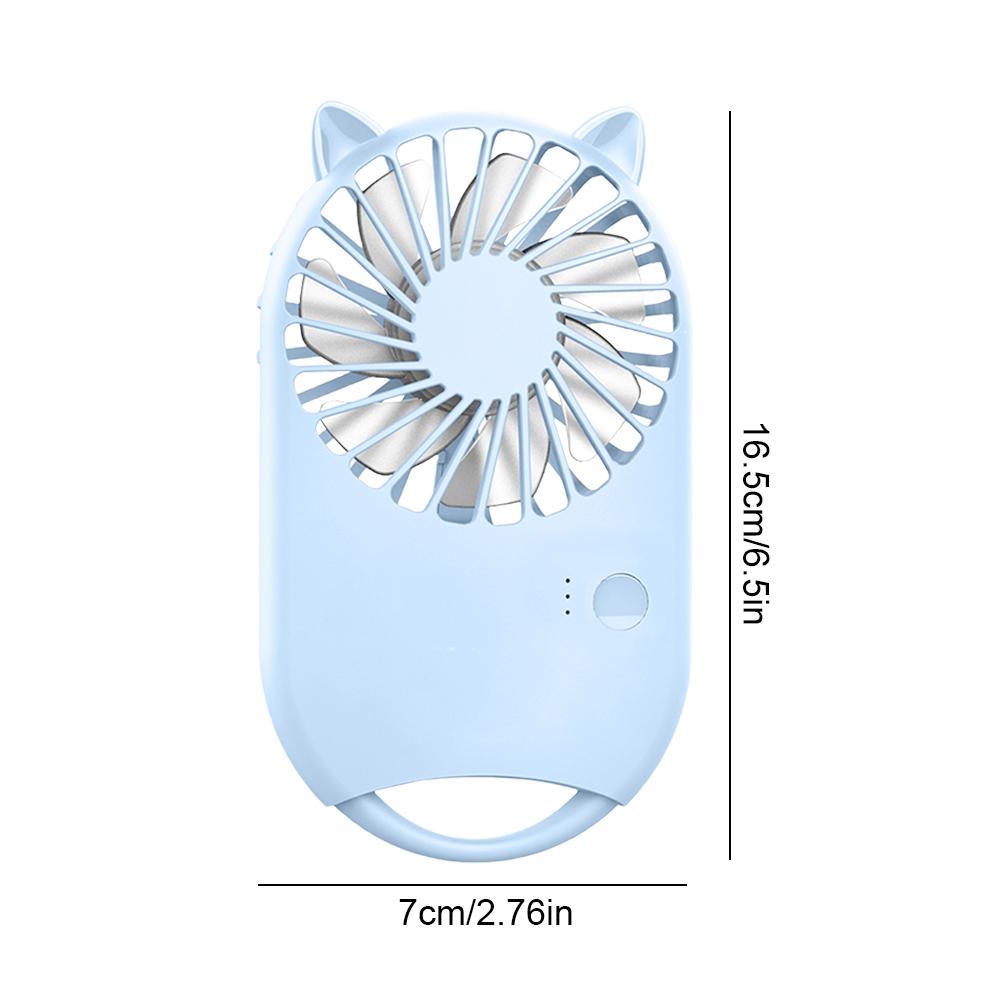 Mini Portable Fan 3 Speeds Handheld Fan USB Rechargeable Personal Fan Travel Essentials for Women Girls