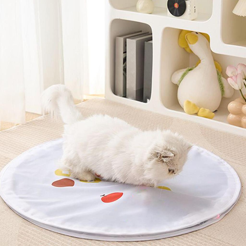 Cat Toys Interactive Automatic Rolling Ball In Cover 2 In 1 Catching Game For Hunting Exercise Indoor Enrichment Chasing