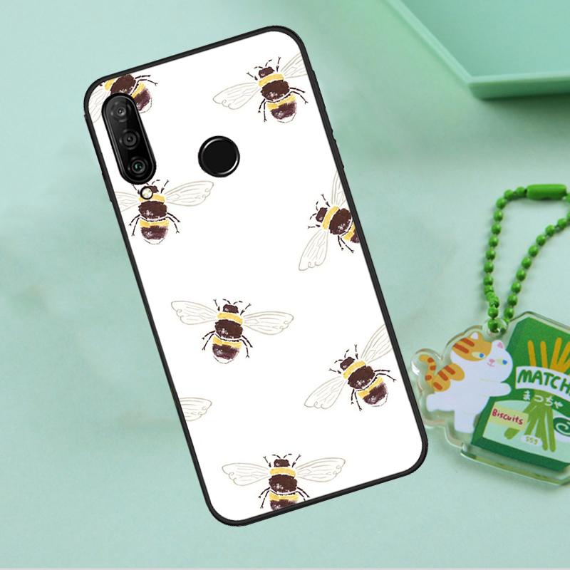 Bee Bumblebee Pattern For Huawei Nova 12s 12i 11i 7i 8i 9 10 SE Y91 Y90 Y60 Y70 Y72 Y61 P60 Pro P30 P40 Lite Case