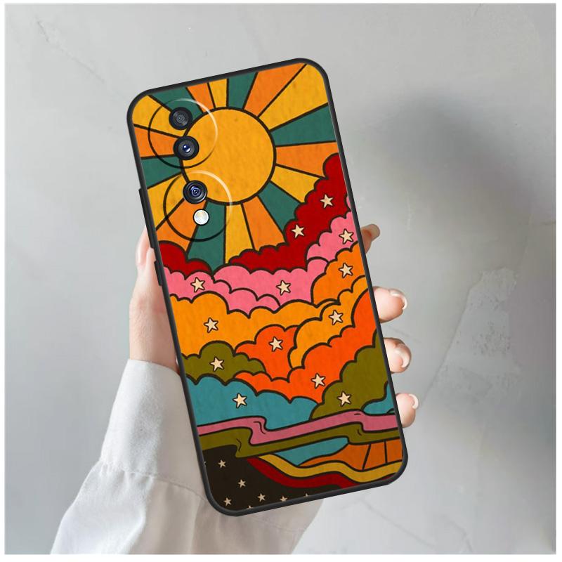 Cute Indie Hippie For Honor Magic 5 6 7 8 Pro Case For Honor 200 400 Lite 50 70 90 X8c X8b X9a X9b X9c X9d Win
