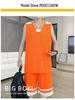 11036 Men's Summer 2026 Sleeveless Ice Silk Quick-Dry Vest and Shorts Set for Training