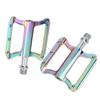 Aluminum Alloy Colorful Mountain Bike Pedals Lightweight Flat Bicycle Pedal Sets