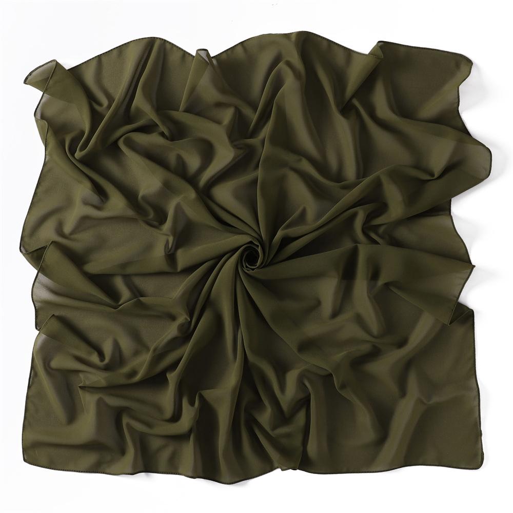 Solid Pearl Chiffon Women Scarf New Summer Girls Sunscreen Thin Scarves Soft Shawl Foulard Viscose Spring Lady Wrap Shawls