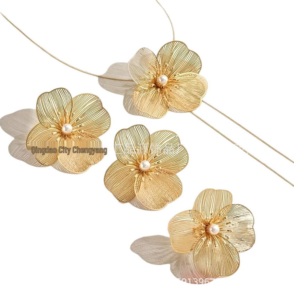 Exquisite Pearl Flower Earrings: Luxury, Versatile, Elegant for Women