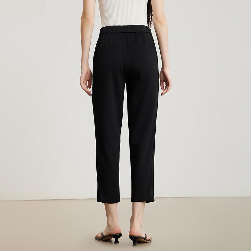 Ge Jin Women's Elegant Commuter Straight Cropped Pants