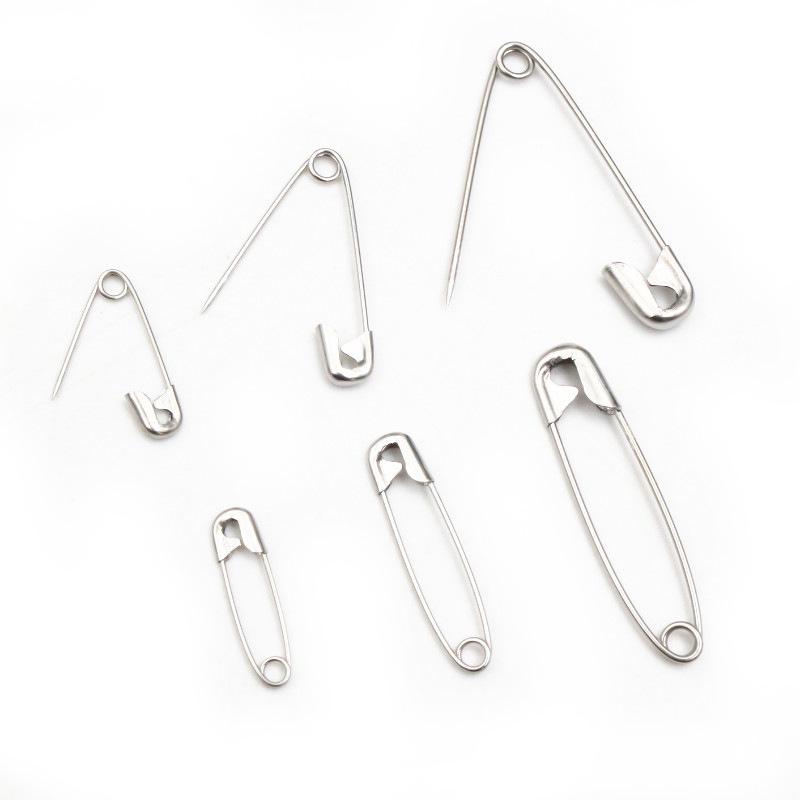 

50 Stainless Steel Safety Pins for DIY Jewelry and Handmade Crafts. 20x5mm (50 pieces/10g)