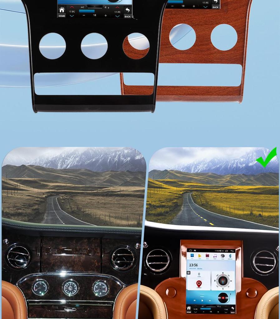 Bentley Mulsanne 9.7" Wireless CarPlay & Android Infotainment System with Navigation