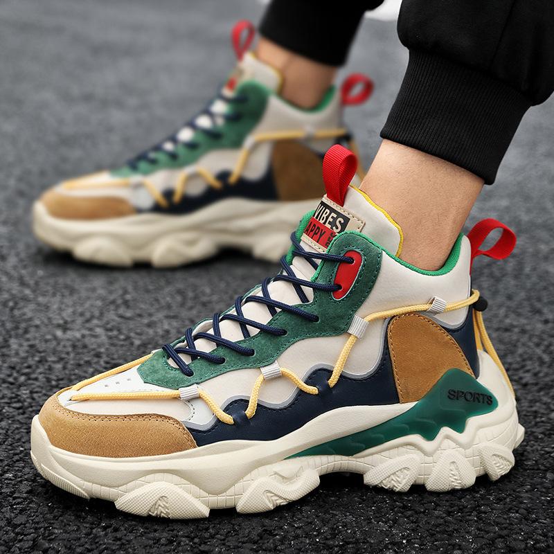 

Мужская обувь зима новая высокая платформа папины кроссовки мужская повседневная спортивная обувь подростковая спортивная обувь 39