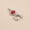 1 Pair Earrings Sweet Cool Fashion Asymmetrical Festival Gifts Flower Daily Wear For Women Personality Ear Buckles Heart-shaped  Jewelry