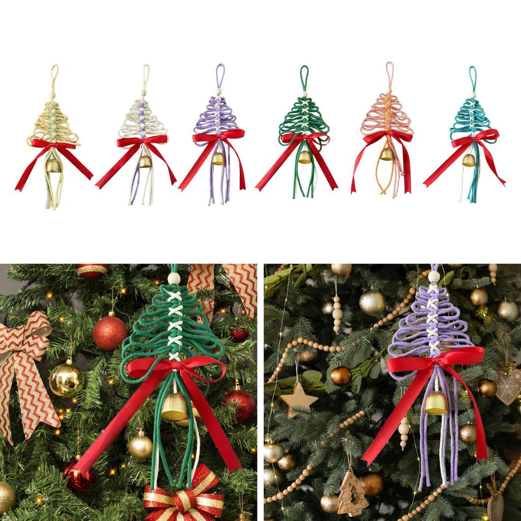 Christmas Tree Pendant Hanging Ornament Christmas Decoration Multifunctional Creative with Bell for Living Room Festive Home