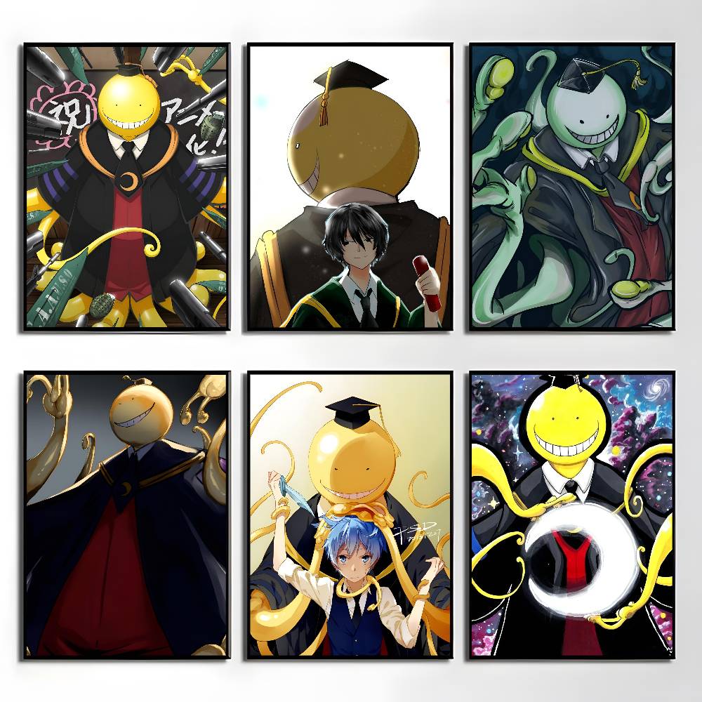 A-Assassination Classroom Poster Sticker Print Waterproof Wall Art For Living Room Bedroom Home Decor