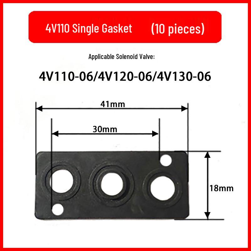 Solenoid Valve Base Gasket Rubber Seal & Manifold Air Leak Repair Plate