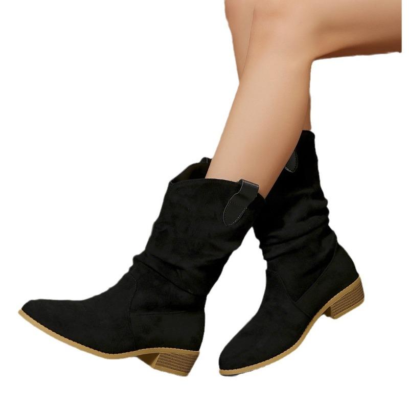 2025 Fall/Winter New Arrival Women's Versatile Martin Boots 5 Fashionable Suede Martin Boots