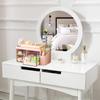 Makeup Organizer Storage Cabinet Makeup Display Case Multifunctional Bathroom Make Up Stand Compartmented Tabletop Cosmetic