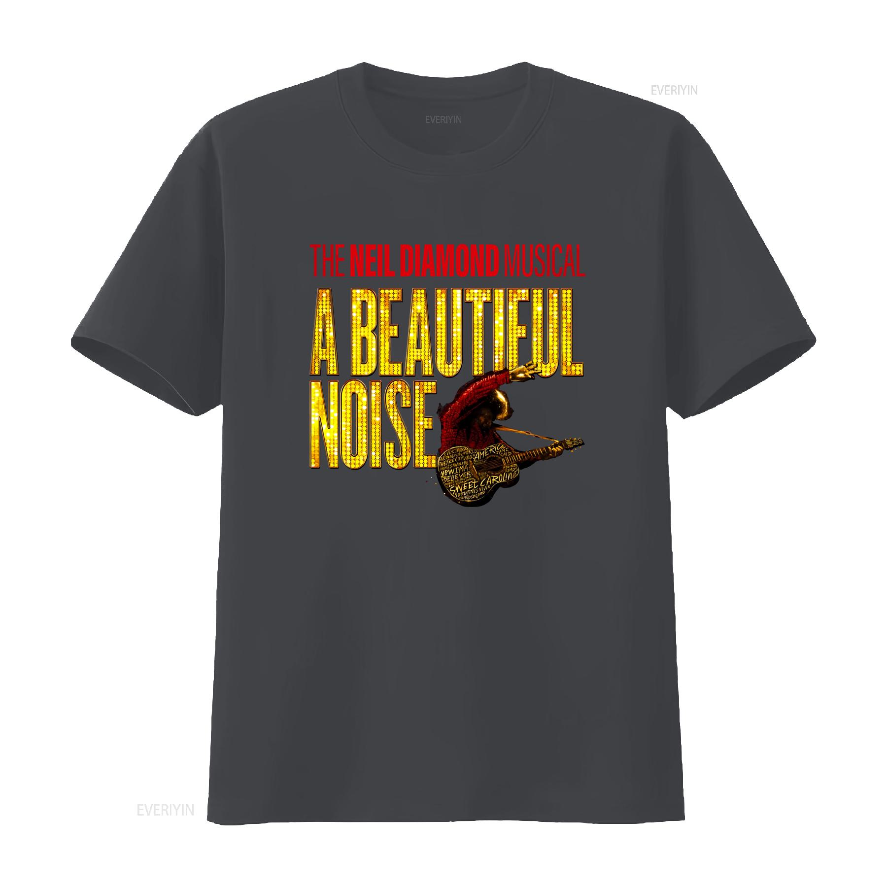 ZheXiong TEE De Neil Diamond A Beautiful Noise Musical T-shirt Idee&euml;n Broadway Liefhebber hoodie vintage Gewassen Veelzijdig grafisch Unisex Stijlvol 4XL