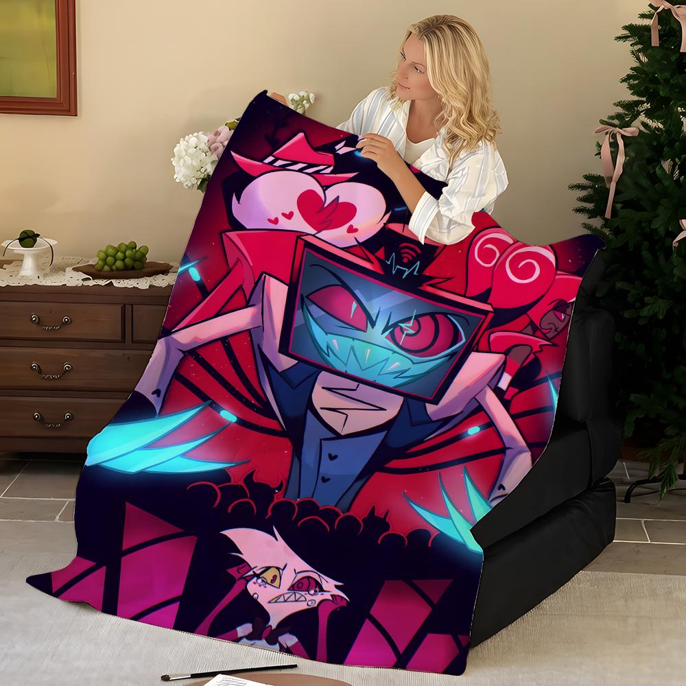 Animation H-Hazbin H-Hotel-l Throw Flannel Blanket, Soft Warm, Durable & Washable cute Cool