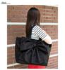 [Emplet Veil] Lightweight and Spacious Tote Bag for Travel or As a Mother's Bag. 16L Capacity, 52cm Wide X 30cm High X 15cm Deep. Black. Shoulder