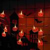 LED Crystal Pumpkin String Lights for Halloween Spooky Atmosphere Decoration Lamp  Indoor/Outdoor 1.5m10LED Home Decor Lights