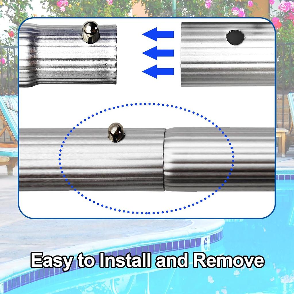 Hook for All Robotic Pool Cleaner with Swimming Pool Pole, Accessories Hook Customized for Pool Vacuum Robot Including Cordless,above Ground and