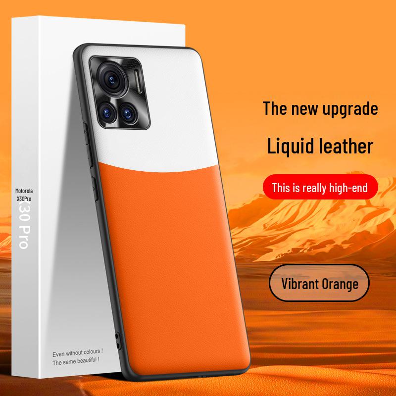 Motorola X30pro Liquid Leather Protective Case - Anti-Fall Shell, One Piece Ship.