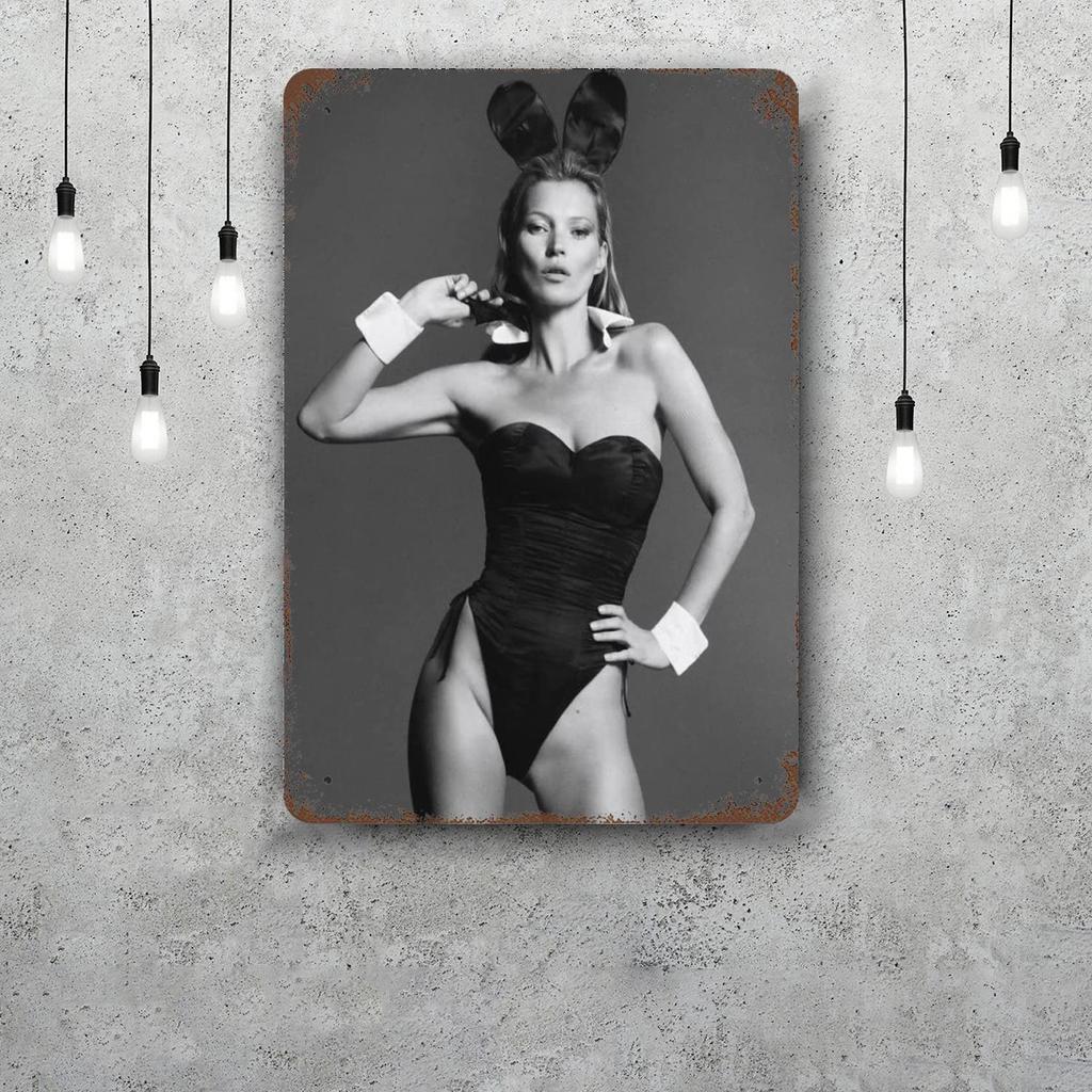 kate moss Decor Poster Vintage Tin Sign Metal Sign Decorative Plaque for Pub Bar Man Cave Club Wall Decoration
