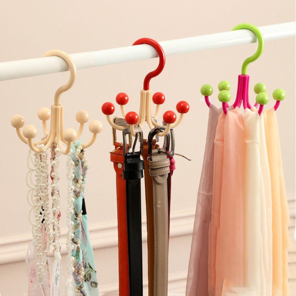 6pcs Six Claws Dopamine Hook Hanger Space-Saving Multi-Functional Hooks Home Storage