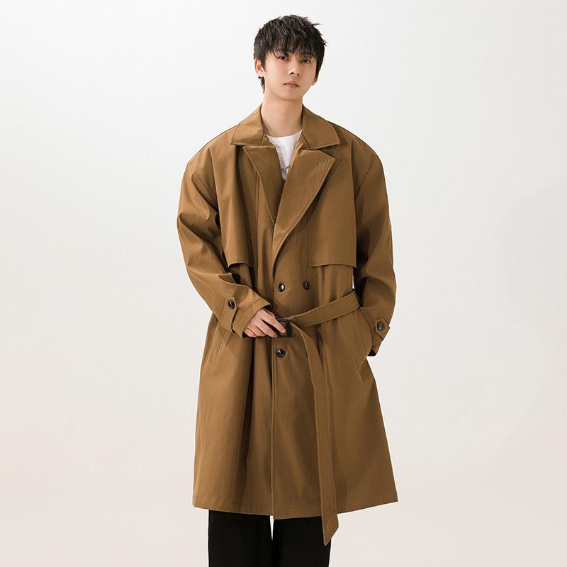 Mid To Long Windbreakers for Men In Spring and Autumn, Jackets, Suits, British Business Coats