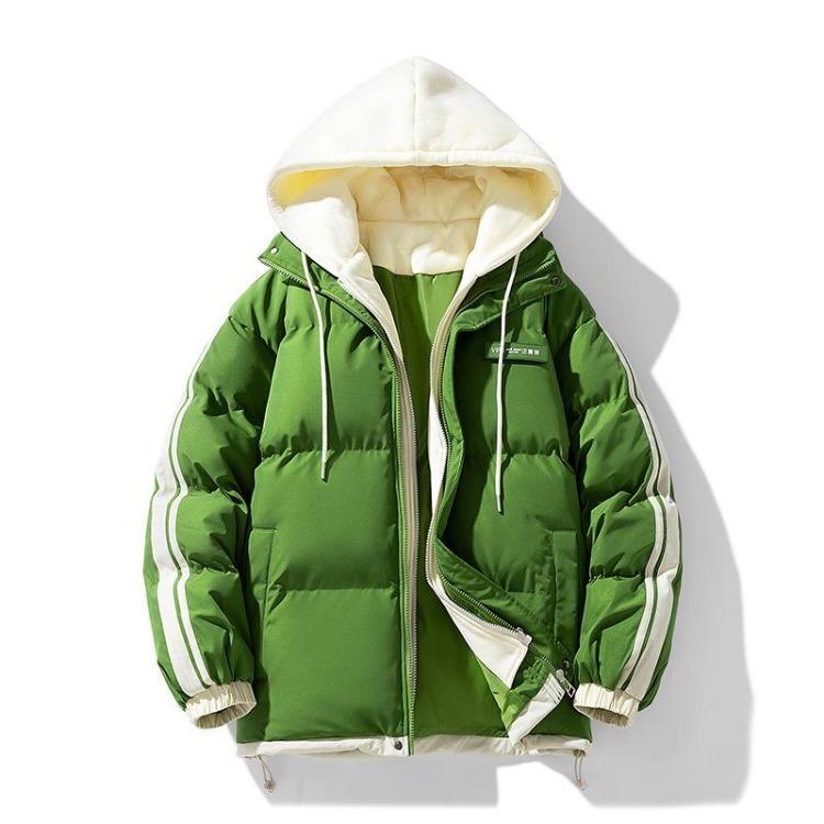 Men's Hooded Thick Warm Cotton Coat Casual Loose Fit Padded Jacket New Autumn Winter Color Trend