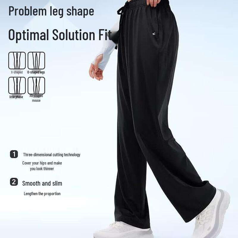 VVC Women's Summer Ice Silk Wide-Leg Sun Protection Pants