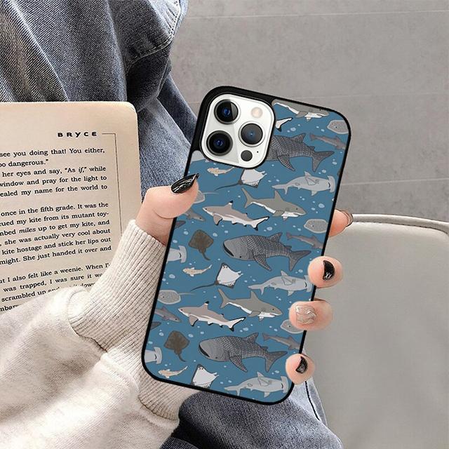 Whale Sharks Fish Phone Case For iPhone 17 Air 16 15 14 13 12 11 Pro Max Plus Max Cover Shell coque