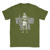 Men T-Shirt Japanese Thorfinn Karlsefni     Vintage Cotton Tees Short Sleeve Vinland Saga T Shirts Round Collar Clothes Graphic