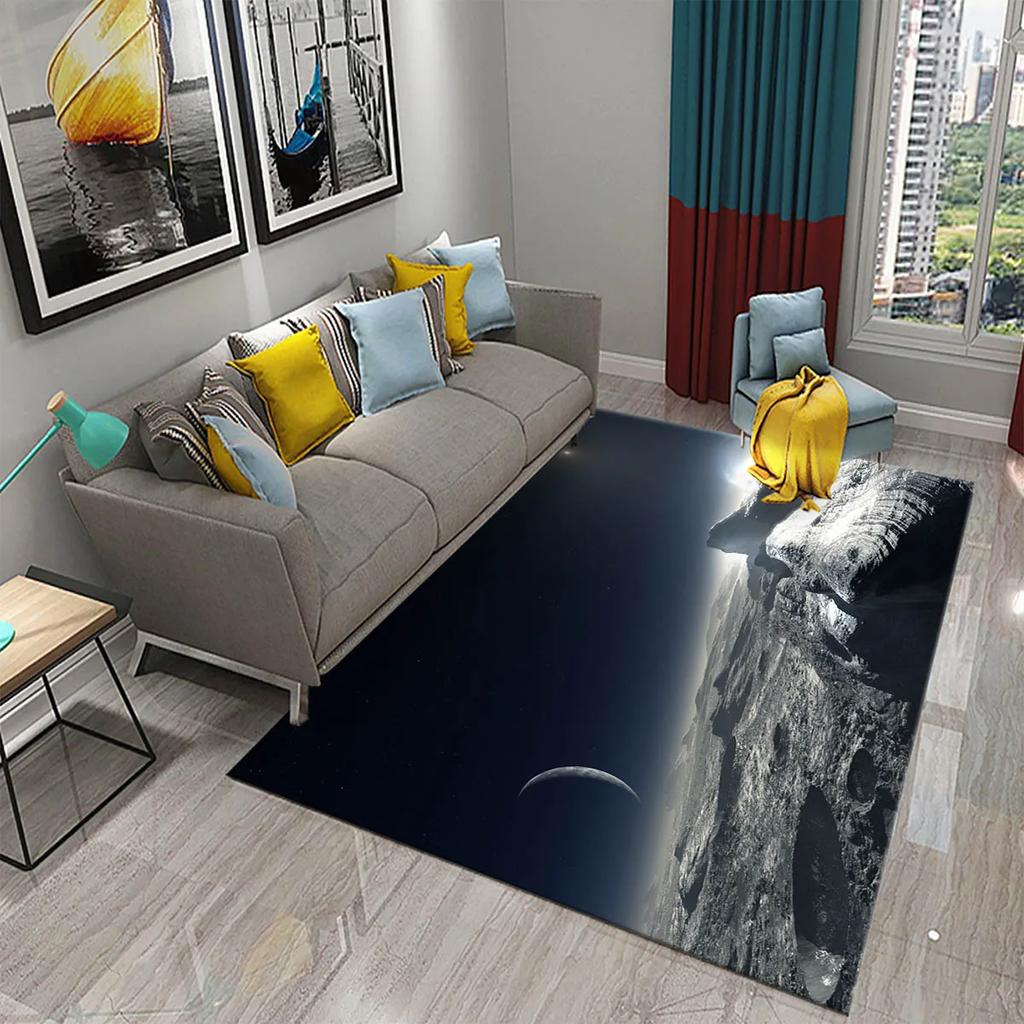 Moon Carpet Flower Moon Forest Living Room Children's Bedroom Decor Carpet Floor Mat Kitchen Bathroom Entrance Non-slip Carpet