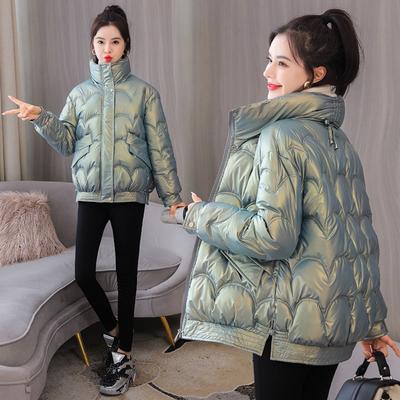 Leave-in Glossy Cotton-padded Clothes Women's Short Winter New Korean Version Loose Cotton-padded Clothes Small Cotton-padded Jacket
