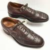 80s-90s Vintage Three Cities Full Brogue Wingtip Shoes Brown Size 25.0-26.0cm Men's(USED)