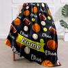 Ball Sports Ethan Shawl Blanket Personalized Name Option Soft Comfortable Stylish For Bedroom Bed Sofa Office Camping Warming Perfect Gift For All
