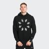 Adidas Originals Trefoil Pattern Sports Pullover Hoodie Men Hoodie Black H37736