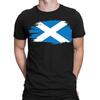 Scotland Slashed Chest Flag Scottish Patriot Football Gift Mens TShirts TA38