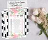 Inkdotpot Bridal Shower Games Set of 5 (Activities for 50 Guests) Floral Theme Fun Bachelorette Party Games Set Bundle