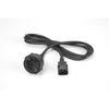 Salicru 663BA000008 Black C14 Power Cable Male Plug Female Plug