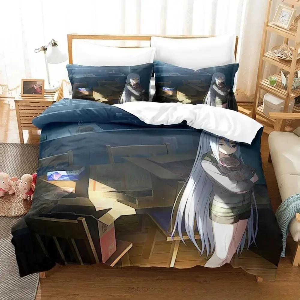 Yoisaki Kanade Bedding Set Cartoon Anime Three-Piece Set Adult Kid Bedroom Duvetcover Sets 3D Kawaii Girl Colcha De Verano Cama