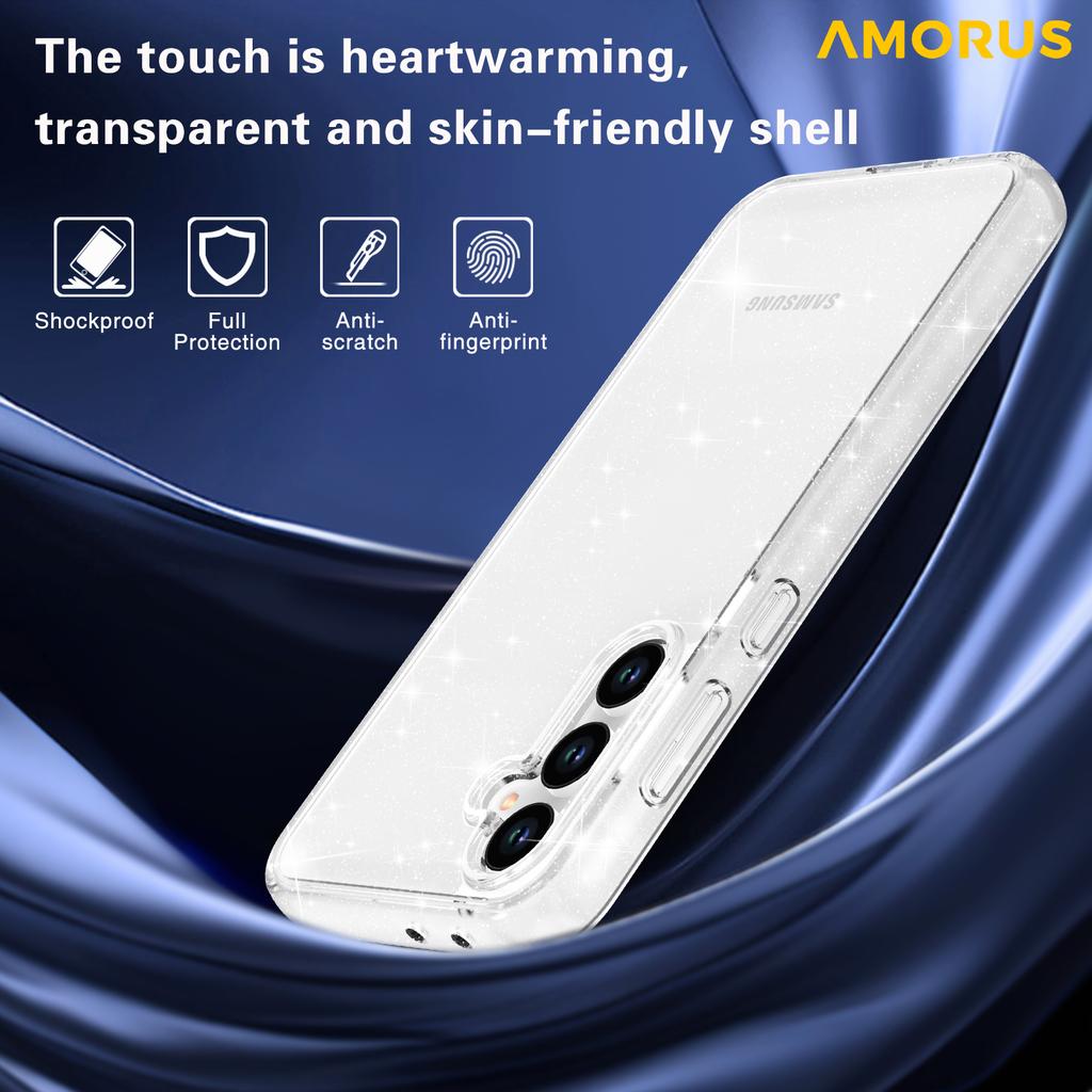 AMORUS For Samsung Galaxy A36 5G/A56 5G Case Soft TPU Hard PC Back Shockproof Phone Cover