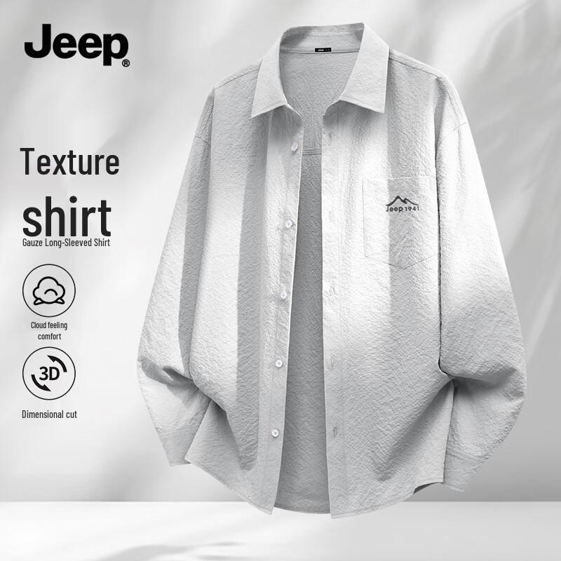 Jeep Мужская легкая дышащая повседневная рубашка 4XL