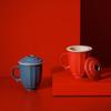 Edenus Vermilion Glaze Office Tea Cup