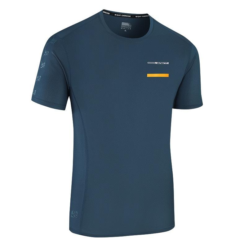 Dm Summer Quick Drying Men's Short Sleeved Men's Short Sleeved T-shirts for Outdoor Fitness and Sports
