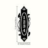 Metal Vertical House Number Sign, Custom Address Plaque with Fleur de Lis, Outdoor Wall Mount Decor