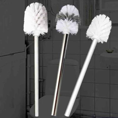 Paslanmaz Çelik Cilalı Fırça Ayrılabilir Saplı Tuvalet Aracı Temizleme Banyo