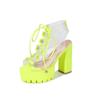 Sexy Women Thick Heel Wedges Platform Shoes Casual Sandals Female Pumps Crystal Shoes