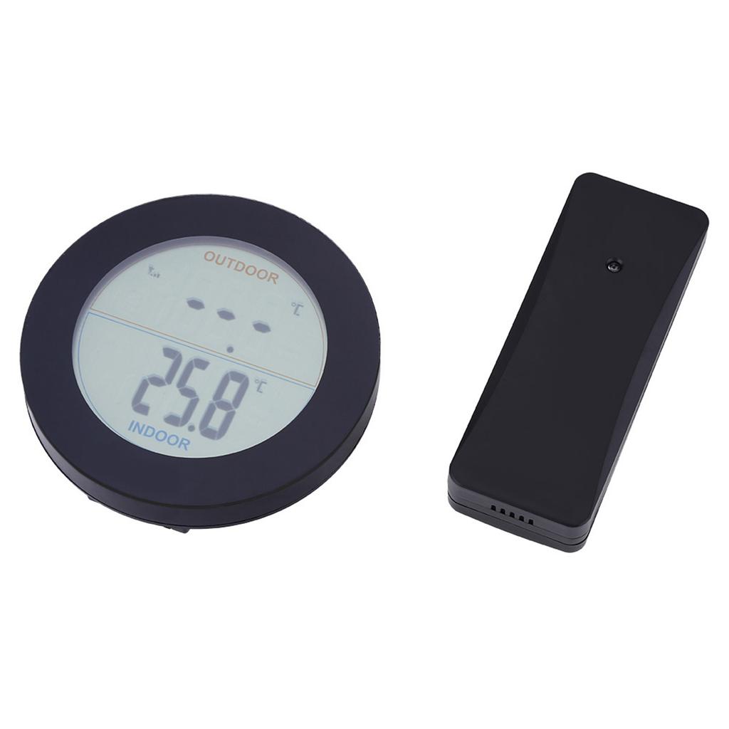 Draadloze Thermometer LCD Display Binnen Buiten Sensor Temperatuursensor Binnen Buiten Wit